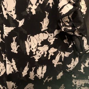 Victorian print button down